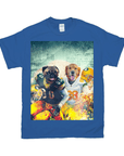 Camiseta personalizada para 2 mascotas 'Green Bay Doggos'