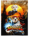 Manta personalizada para 2 mascotas 'Street Doggos'