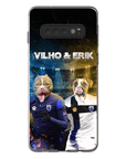 Funda personalizada para teléfono con 2 mascotas 'Finland Doggos'