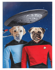 'Doggo-Trek' Manta personalizada para 2 mascotas