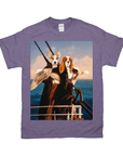 Camiseta personalizada para 2 mascotas 'Titanic Doggos'