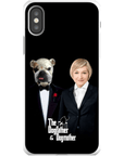 Funda personalizada para teléfono humano o mascota 'The Dogfather & Dogmother'