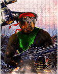 Rompecabezas personalizado para mascotas 'Rambo Doggo'