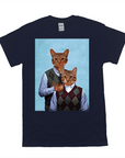 Camiseta personalizada para 2 mascotas 'Step-Kitties'