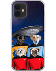 'Doggo-Trek' Funda personalizada para teléfono con 4 mascotas