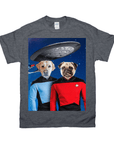 Camiseta personalizada para 2 mascotas 'Doggo-Trek'