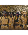 Manta personalizada para 4 mascotas 'Dog Busters'