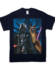Camiseta personalizada para 2 mascotas 'Darth Woofer & Jedi-Doggo'