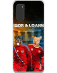 Funda personalizada para teléfono con 2 mascotas 'Russia Doggos'