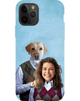 Funda para teléfono personalizada 'Step Doggo & Human (hembra)'