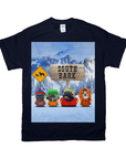 Camiseta personalizada para 4 mascotas 'South Bark'