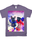 Camiseta personalizada para 2 mascotas 'Buffalo Doggos'