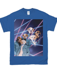 1980s Lazer Portrait Personalized T-Shirt for Pets and Humans Custom Portrait Tee