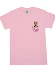 Camiseta personalizable con bolsillo para perros