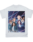 1980s Lazer Portrait Personalized T-Shirt for Pets and Humans Custom Portrait Tee