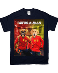 Camiseta Personalizada 2 Mascotas 'Spain Doggos Soccer'