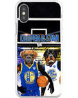 Funda personalizada para teléfono con 2 mascotas 'Golden State Doggos'