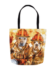 Bolsa Tote Personalizada para 2 Mascotas 'Los Bomberos'