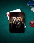 'Almirante y Capitán' Naipes Personalizados para 2 Mascotas