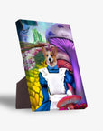 'Alice in Doggoland' Personalized Pet Portrait and Custom Pet Illustration for Pets
