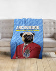 Manta personalizada para mascotas 'Anchordog'