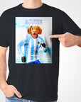 Camiseta Personalizada para Mascotas 'Argentina Doggos Soccer'
