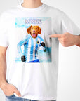 Camiseta Personalizada para Mascotas 'Argentina Doggos Soccer'