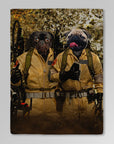 Manta personalizada para 2 mascotas 'Dog Busters'