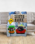 Manta personalizada para 2 mascotas 'South Bark'