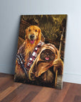 Lienzo personalizado para 2 mascotas 'Chewdogga & Dogg-E-Wok'