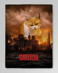 Manta personalizada para mascotas 'Catzilla'