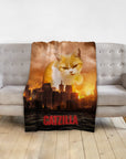 Manta personalizada para mascotas 'Catzilla'