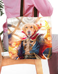 Personalized 'Dawgtor Strange' tote bag featuring a Golden Retriever pet portrait in a superhero costume.