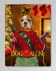 Manta personalizada para mascotas 'Dog Alone'
