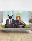 Manta personalizada para 2 mascotas 'DogSchitt's Creek'