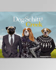 Manta personalizada para 3 mascotas 'DogSchitt's Creek'