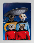 'Doggo-Trek' Manta personalizada para 4 mascotas