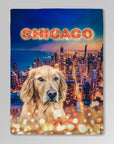 Manta personalizada para mascotas 'Doggos of Chicago'