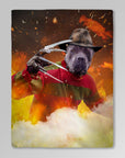 Manta personalizada para mascotas 'Freddy Woofer'