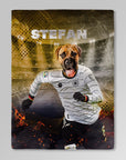 Manta personalizada para mascotas 'Alemania Doggos Soccer'