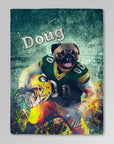 Manta personalizada para mascotas 'Green Bay Doggos'