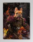 Manta personalizada para mascotas 'Hades Doggo'