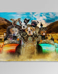 Manta personalizada para 8 mascotas 'Harley Wooferson'
