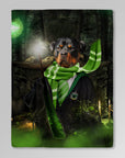Manta personalizada para mascotas 'Harry Dogger (Slytherawr)'