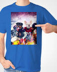 Camiseta personalizada para 2 mascotas 'Houston Doggos'