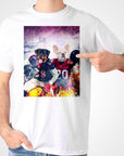 Camiseta personalizada para 2 mascotas 'Houston Doggos'