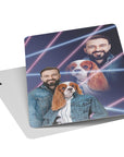 Naipes personalizados 'Lazer Portrait Pet (femenino)/humano (masculino) de los años 80'