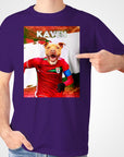 Camiseta personalizada para mascotas 'Iran Doggos Soccer'