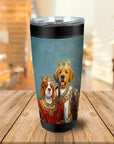 Vaso personalizado para 2 mascotas Rey y Reina