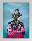 Manta personalizada para mascotas 'Macho Man Randy Dogger'